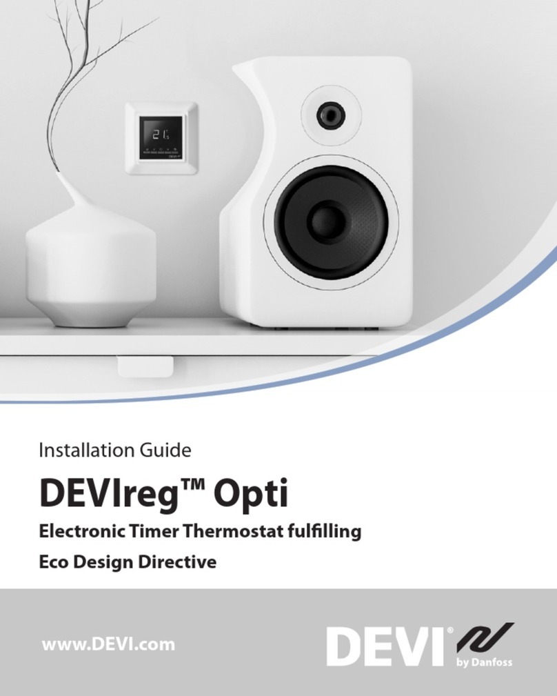 Danfoss DEVI DEVIreg Opti User manual Danfoss DEVI DEVIreg Opti User manual