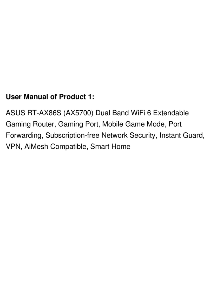 Asus RT-AX86S User manual Asus RT-AX86S User manual