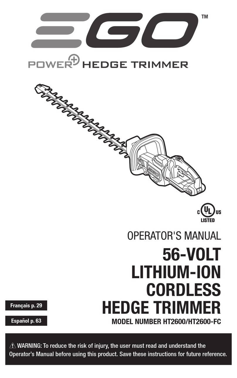 Ego Power+ HT2600 User manual