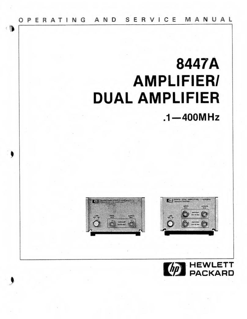 HP 8447A Service manual