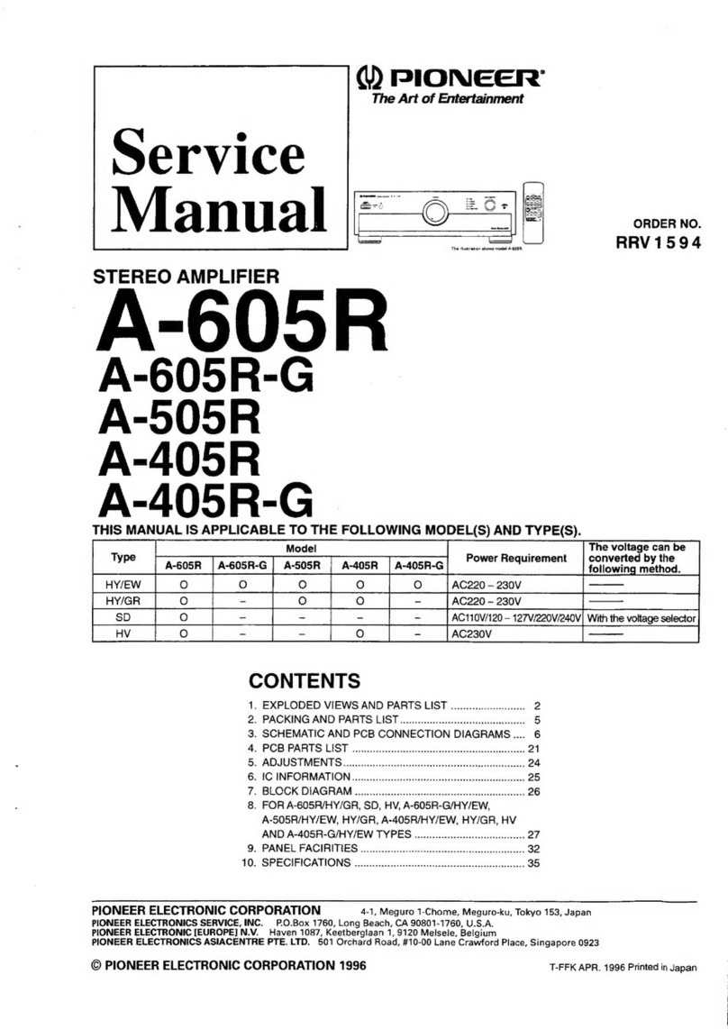 Pioneer A-605R User manual
