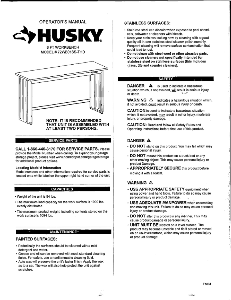 Husky 72WB01SS-THD User manual Husky 72WB01SS-THD User manual
