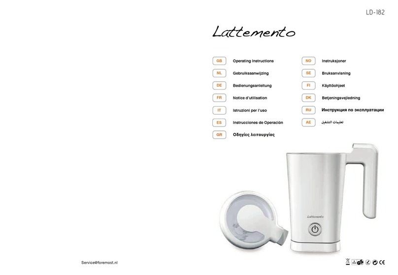 Lattemento LD-182 operating instructions