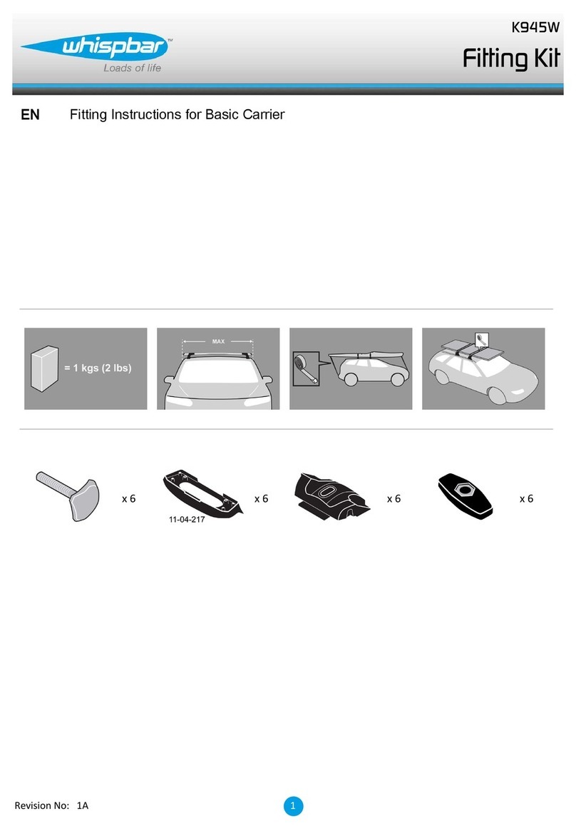 Whispbar K945W Fitting instructions