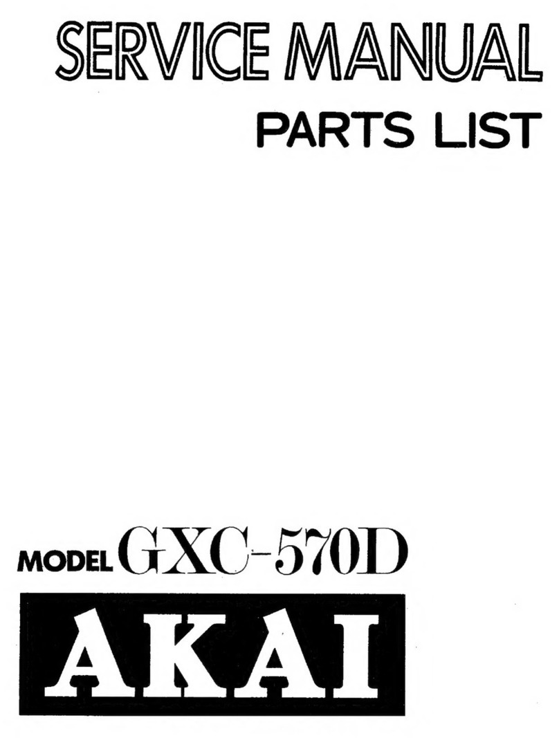 Akai GXC-570D Troubleshooting guide