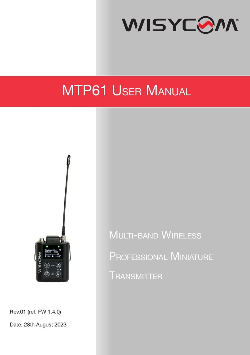 WisyCom MTP61 User manual WisyCom MTP61 User manual