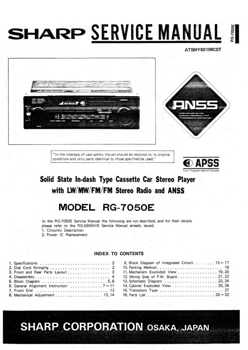 Sharp RG-7050E Service manual