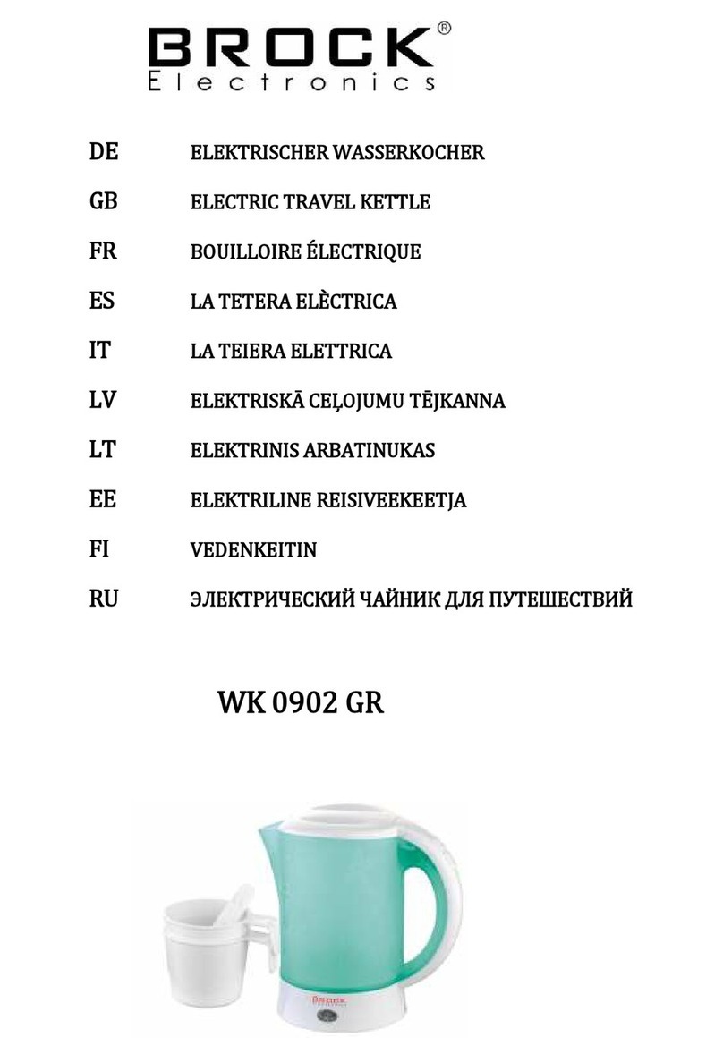 Brock WK 0902 GR User manual