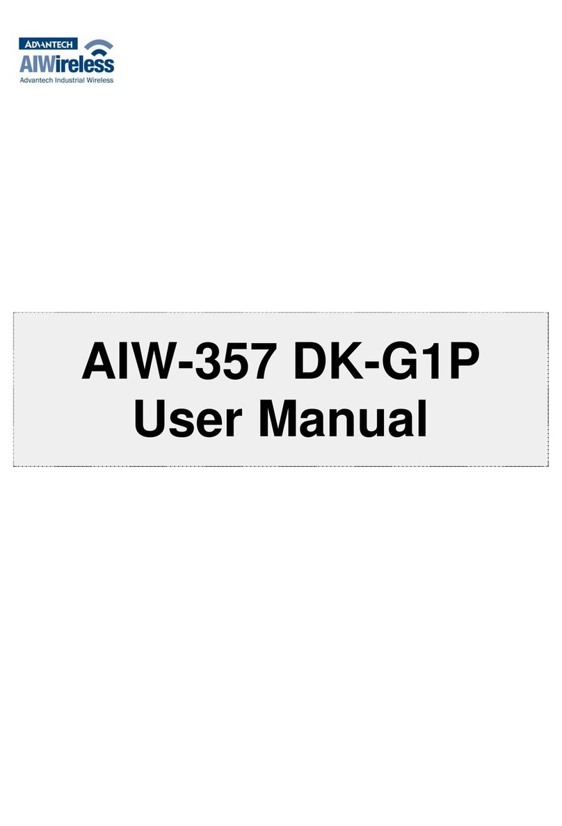 Advantech AIW-357 DK-G1P User manual