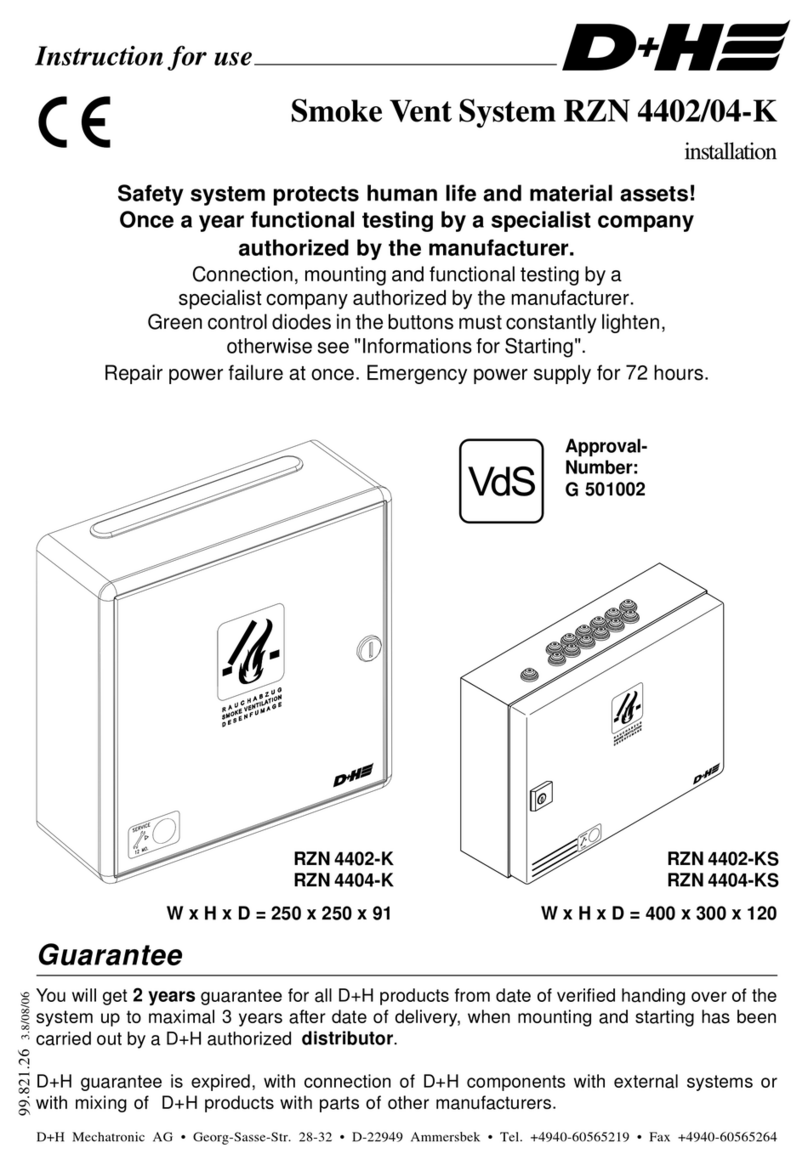 D+H RZN 4402-K Instructions for use