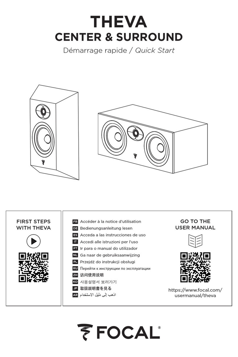 Focal THEVA CENTER quick start