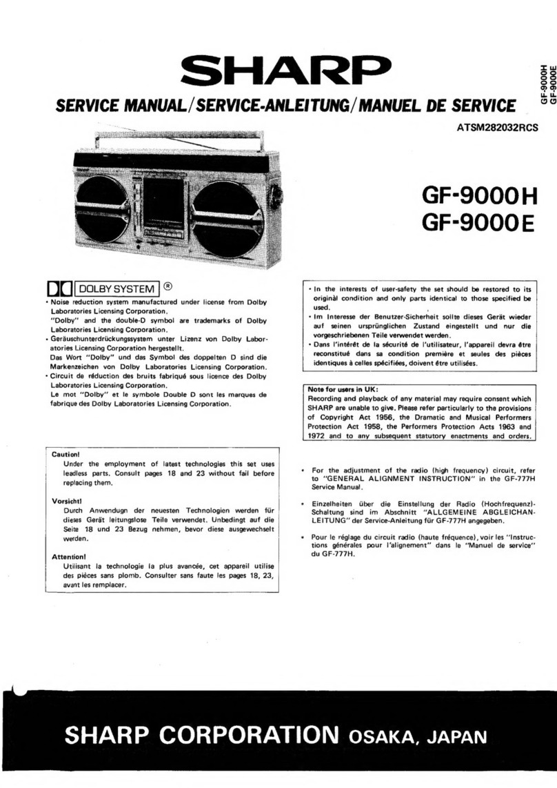 Sharp GF-9000H User manual