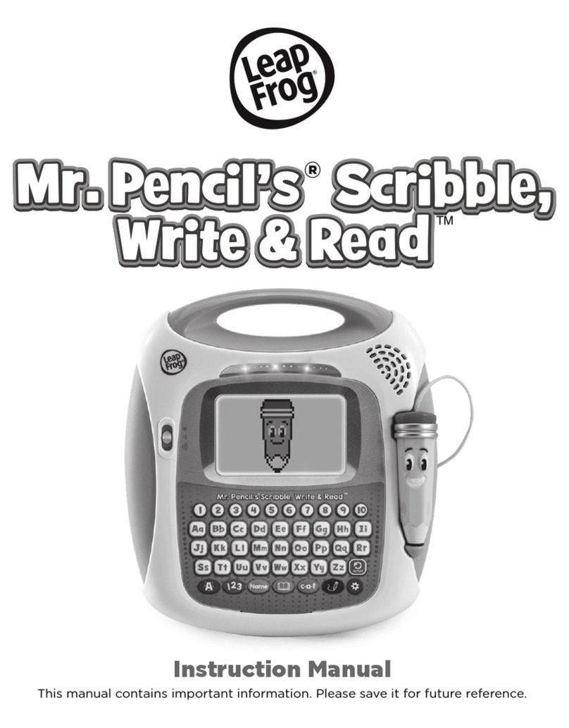 LeapFrog Mr. Pencil's Scribble, Write & Read User manual
