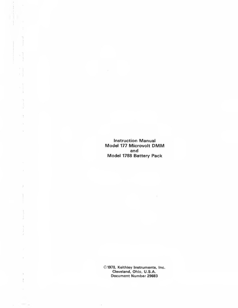 Keithley 177 instruction manual Keithley 177 instruction manual