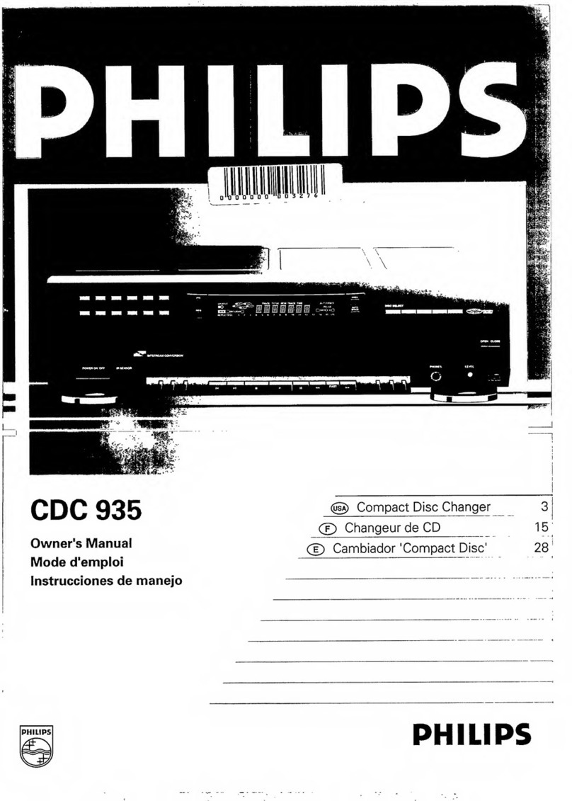 Philips CDC935 owner's manual