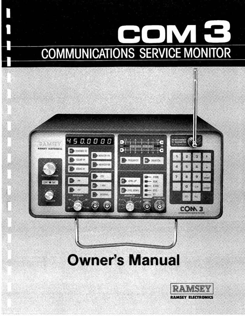 Ramsey Electronics COM 3 User manual
