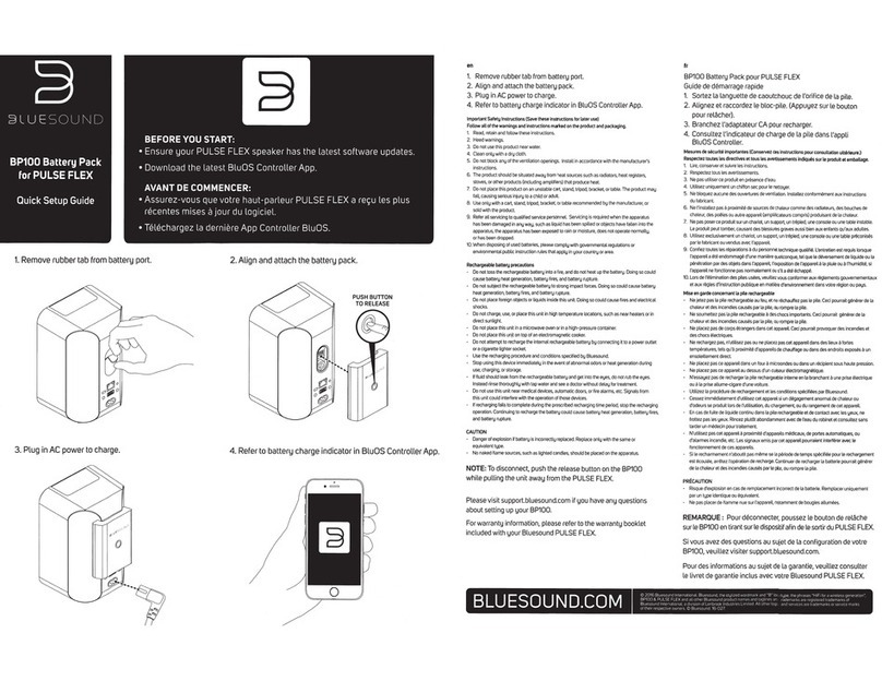 Bluesound BP100 Quick setup guide