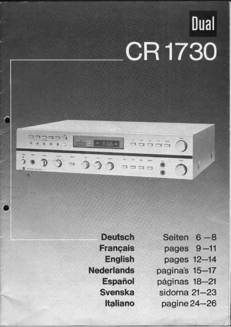 Dual CR 1730 manual