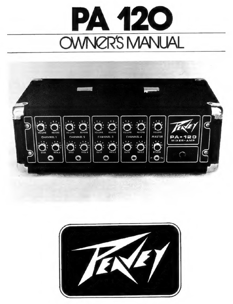 Peavey PA 120 User manual