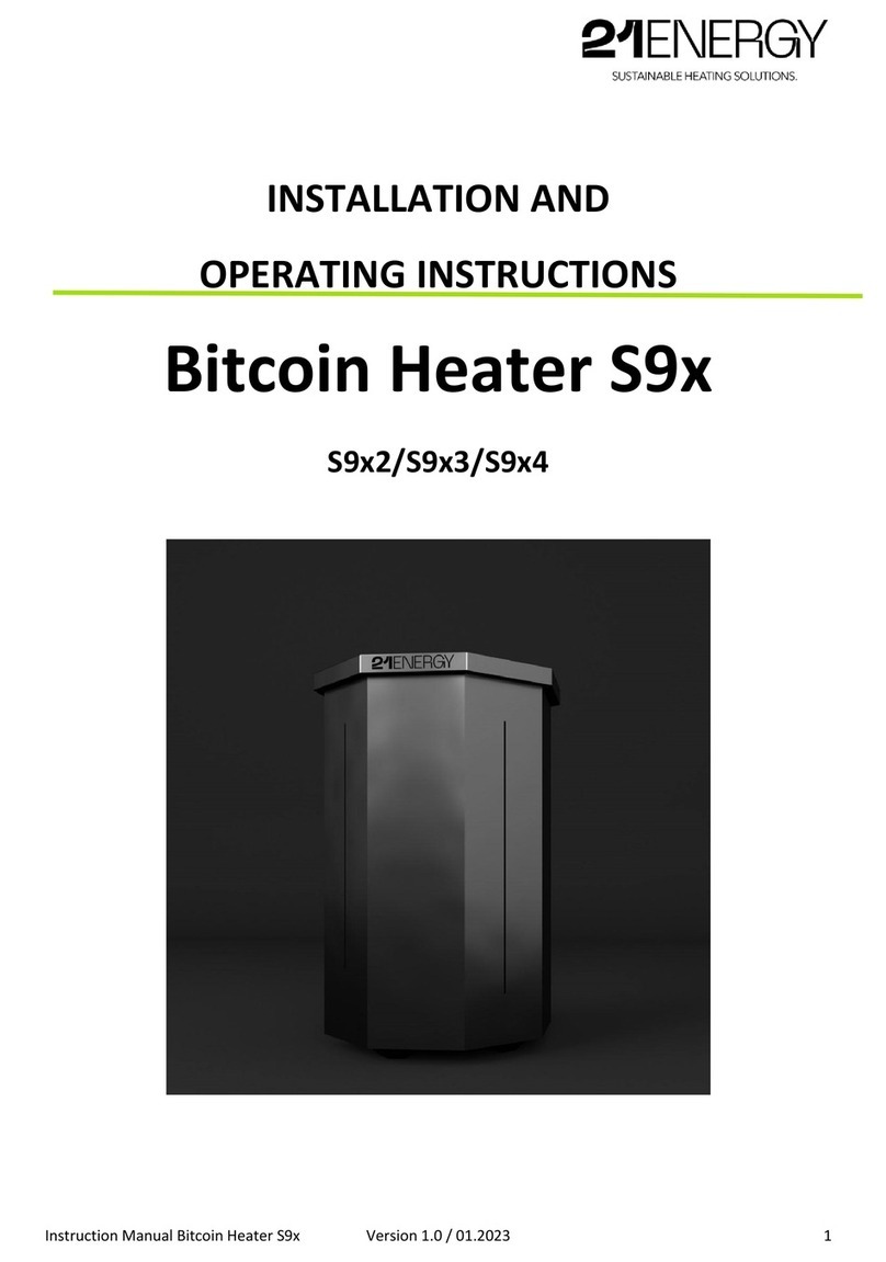 21Energy S9x Installation and operating instructions