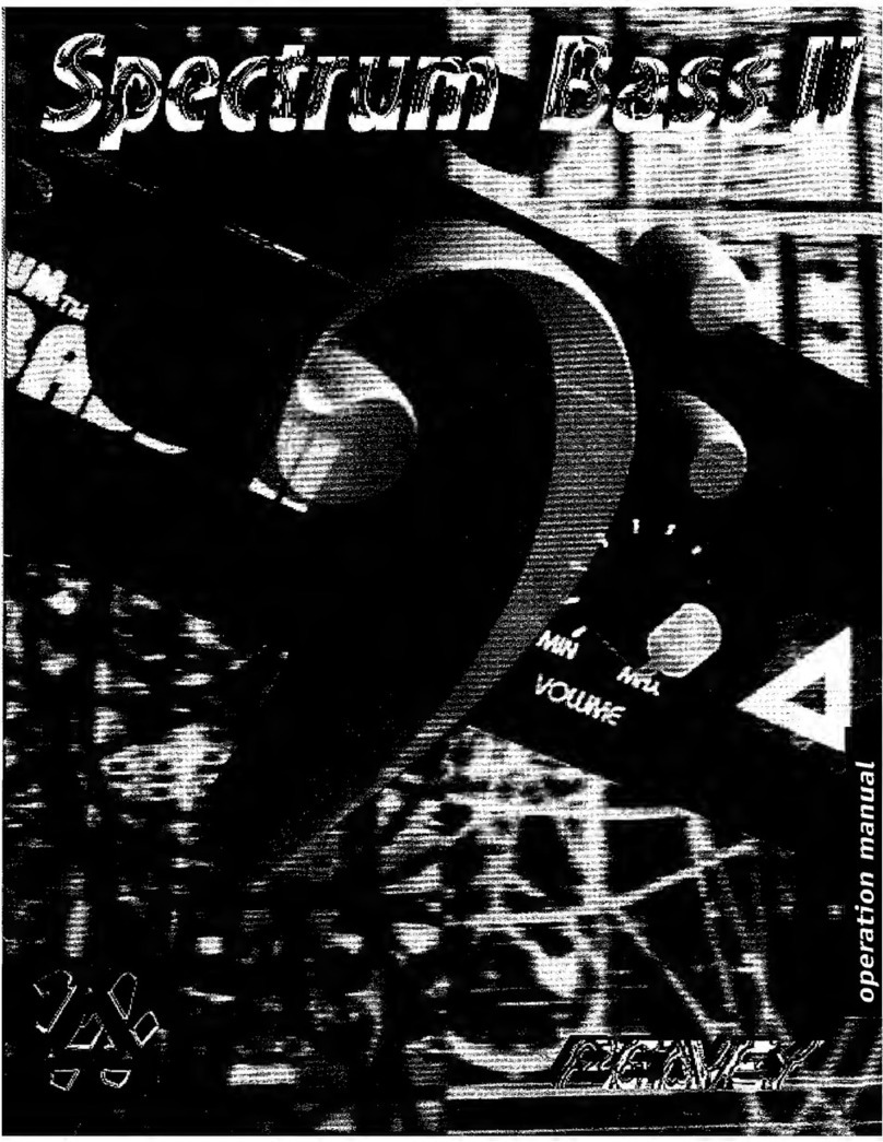 Peavey Spectrum Bass II Operation manual
