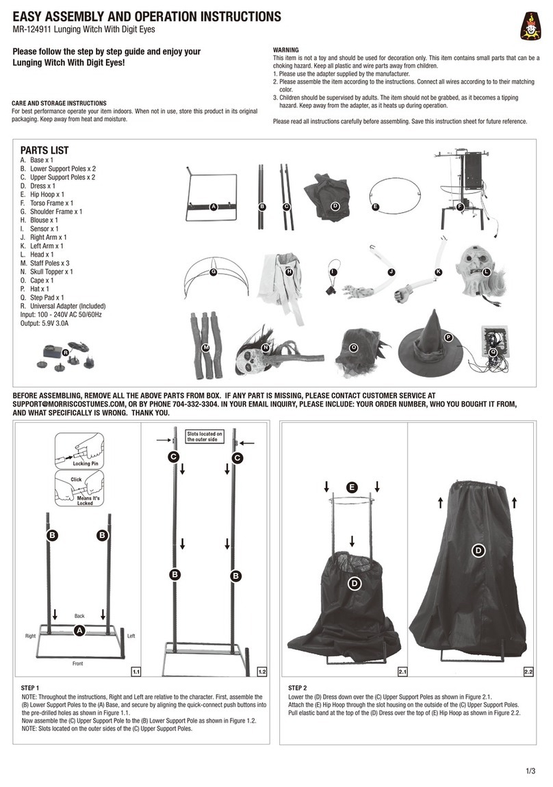 Morris MR-124911 Easy Assembly and operation instructions