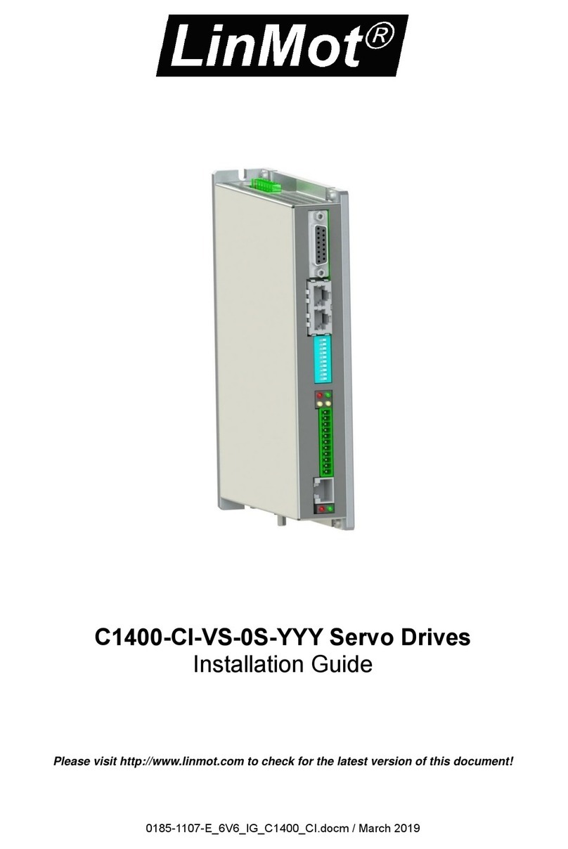 LinMot C1400-CI-VS-0S-YYY User manual LinMot C1400-CI-VS-0S-YYY User manual