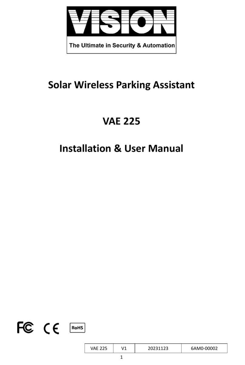 Vision VAE 225 Installation & user manual