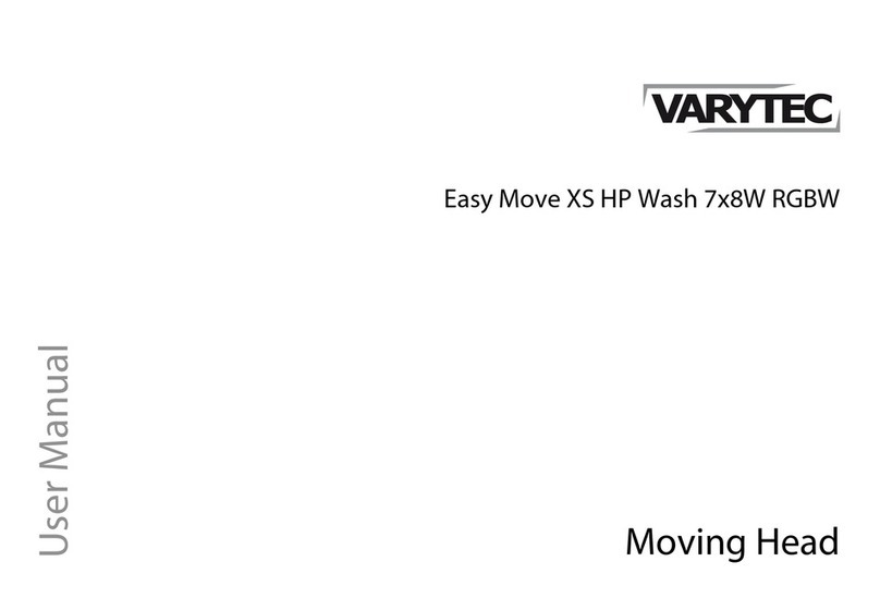 thomann Varytec Easy Move XS HP Wash 7x8W RGBW user manual