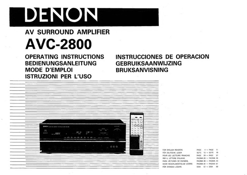 Denon AVC-2800 User manual