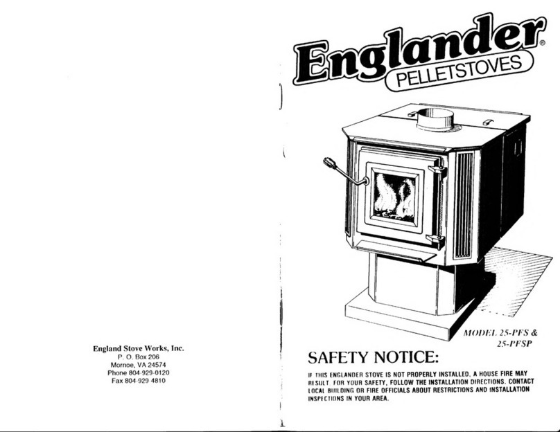 England's Stove Works 25-PFS manual