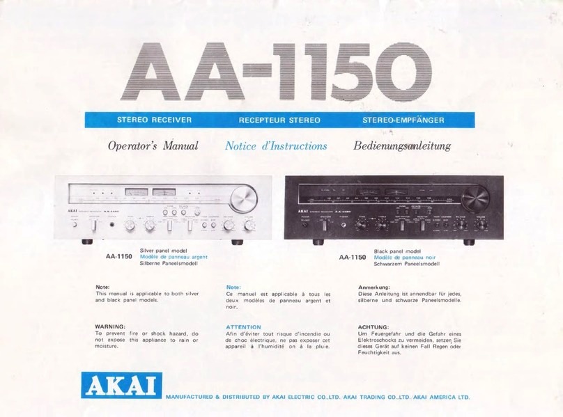 Akai AA-1150 User manual
