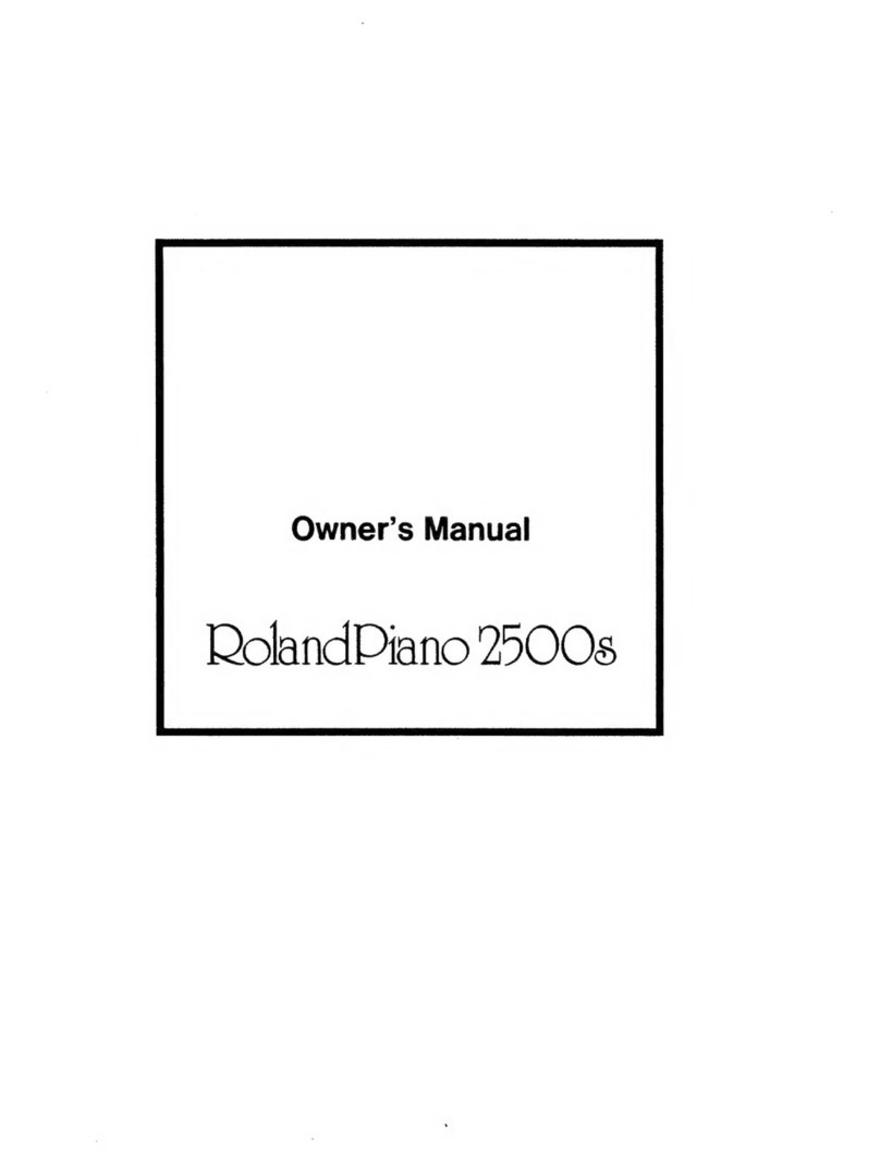 Roland 2500s User manual