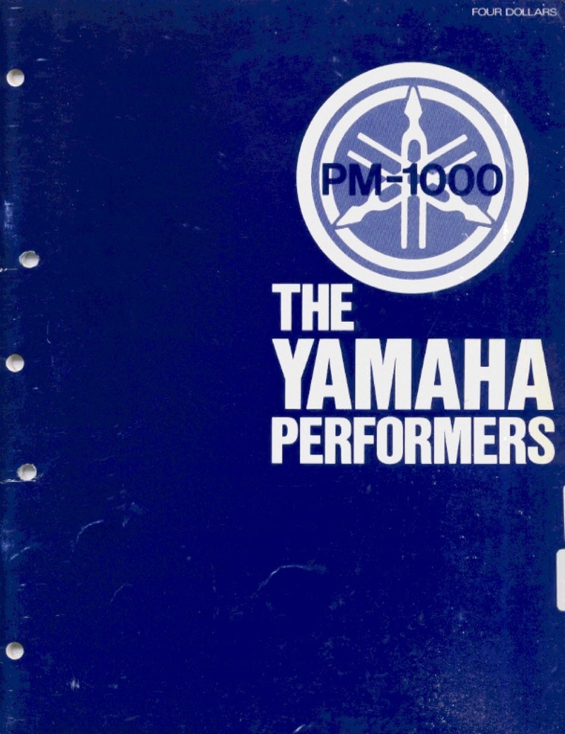 Yamaha PM-1000 manual