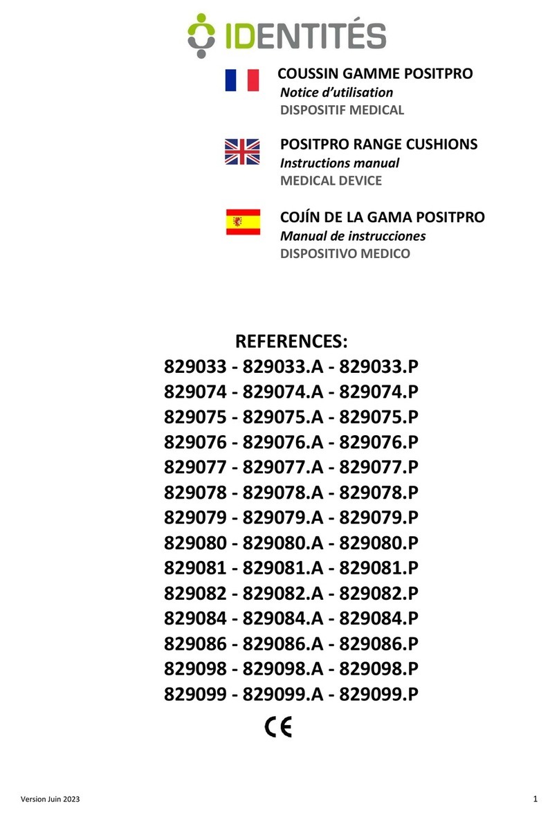 identités POSITPRO 829033 instruction manual