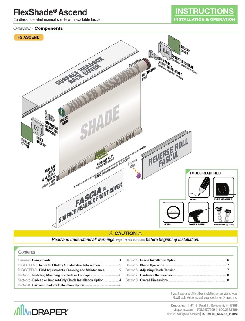 Draper FlexShade Ascend User manual