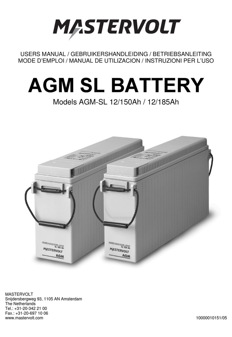 Mastervolt AGM SL user manual