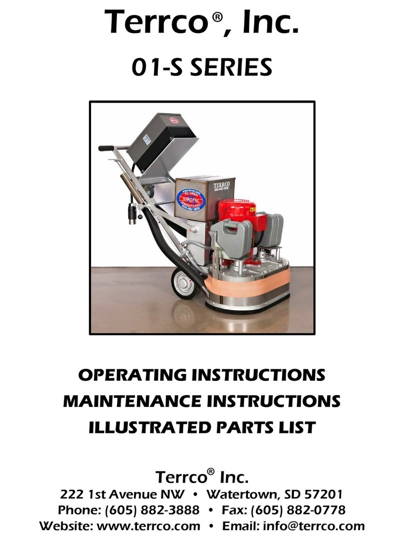 Terrco 01-S Series operating instructions