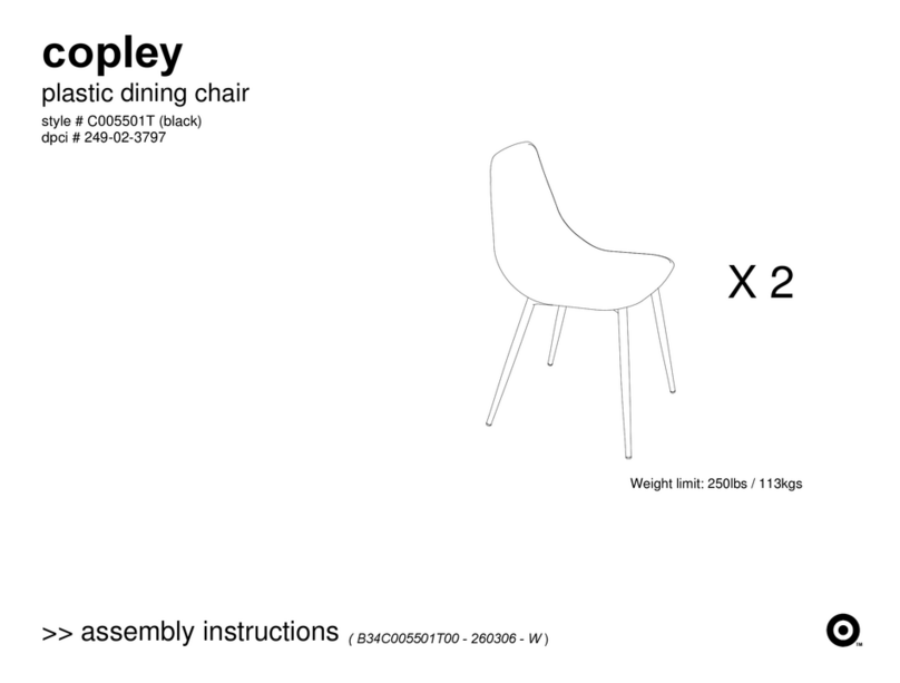 Target copley C005501T Assembly instructions Target copley C005501T Assembly instructions