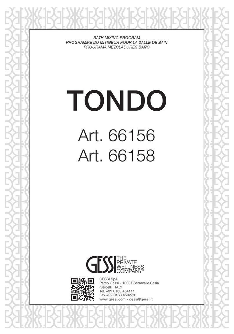 Gessi TONDO 66156 User manual