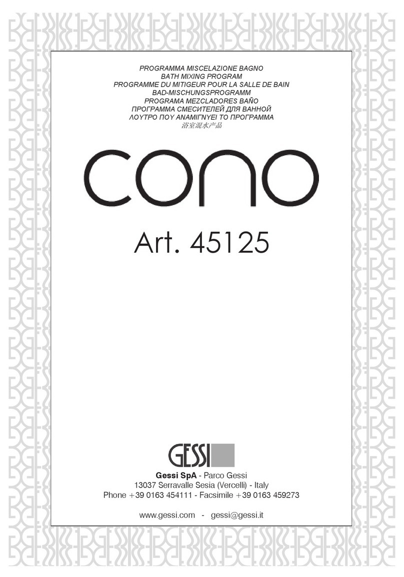 Gessi Cono 45125 manual