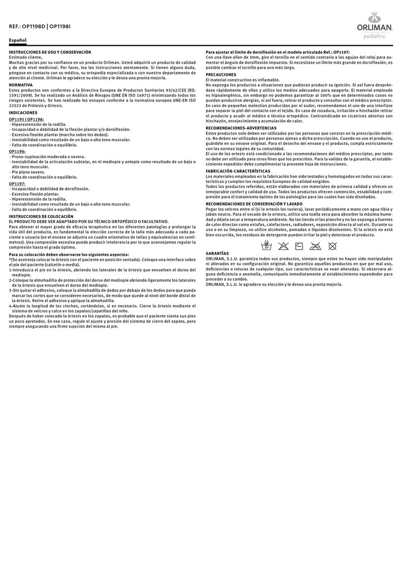 Orliman OP1198D Manual