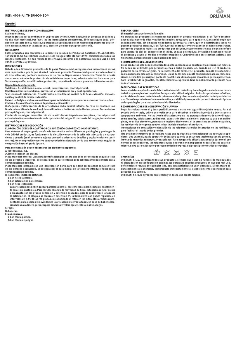 Orliman THERMOMED 4104-A Manual