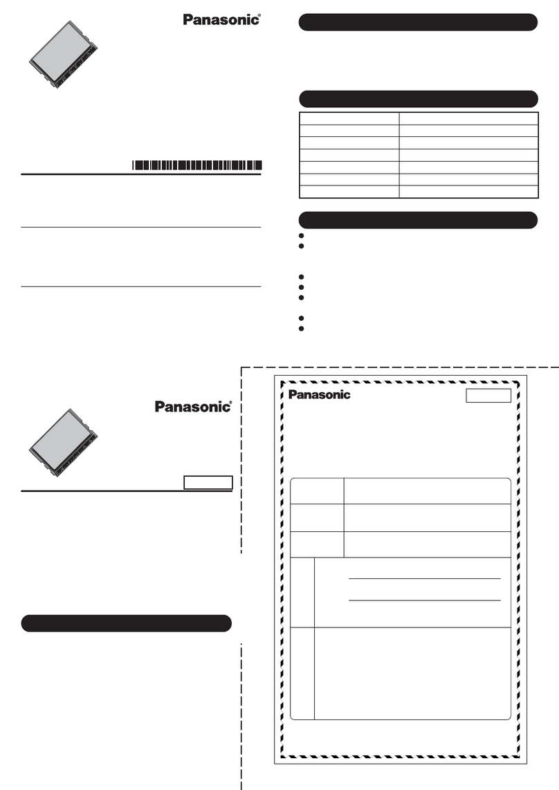 Panasonic CF-BAW0512U User manual