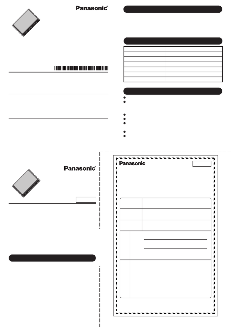 Panasonic CF-BAV0512U operating instructions