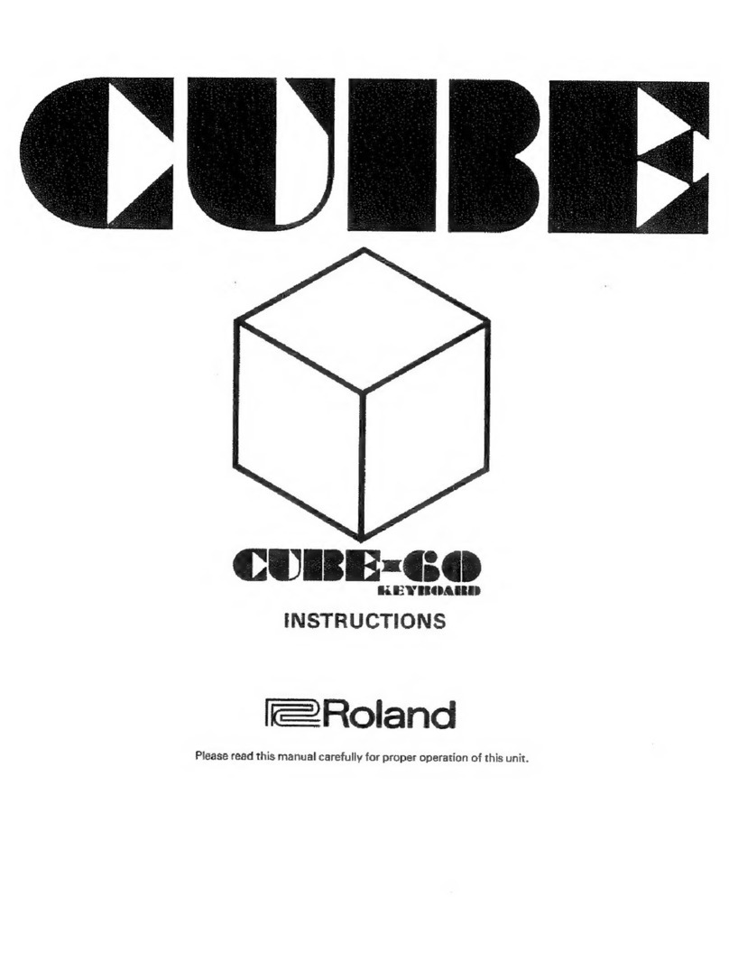 Roland Cube-60 Bass User manual