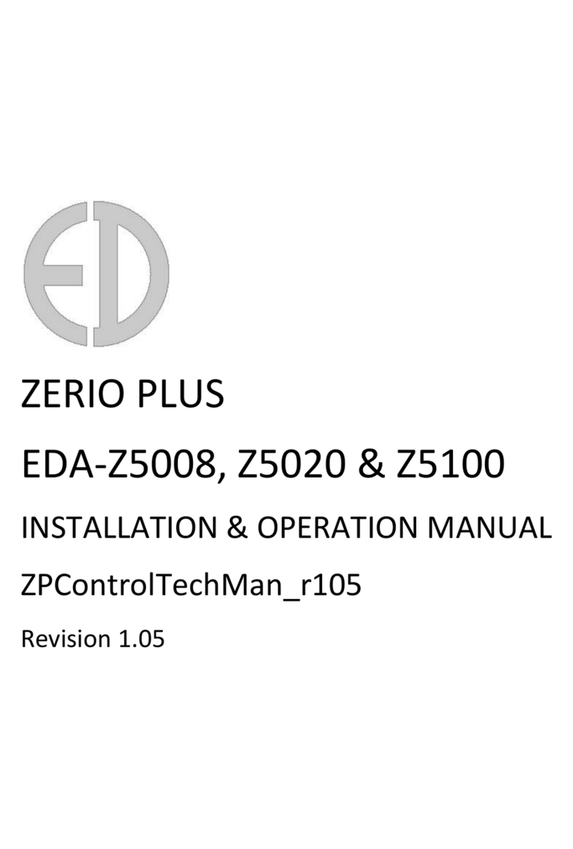 Zerio-Plus EDA-Z5008 Installation & operation manual