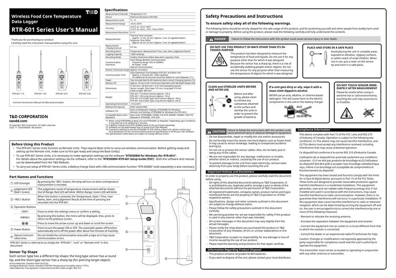 T&D RTR-601 Series user manual