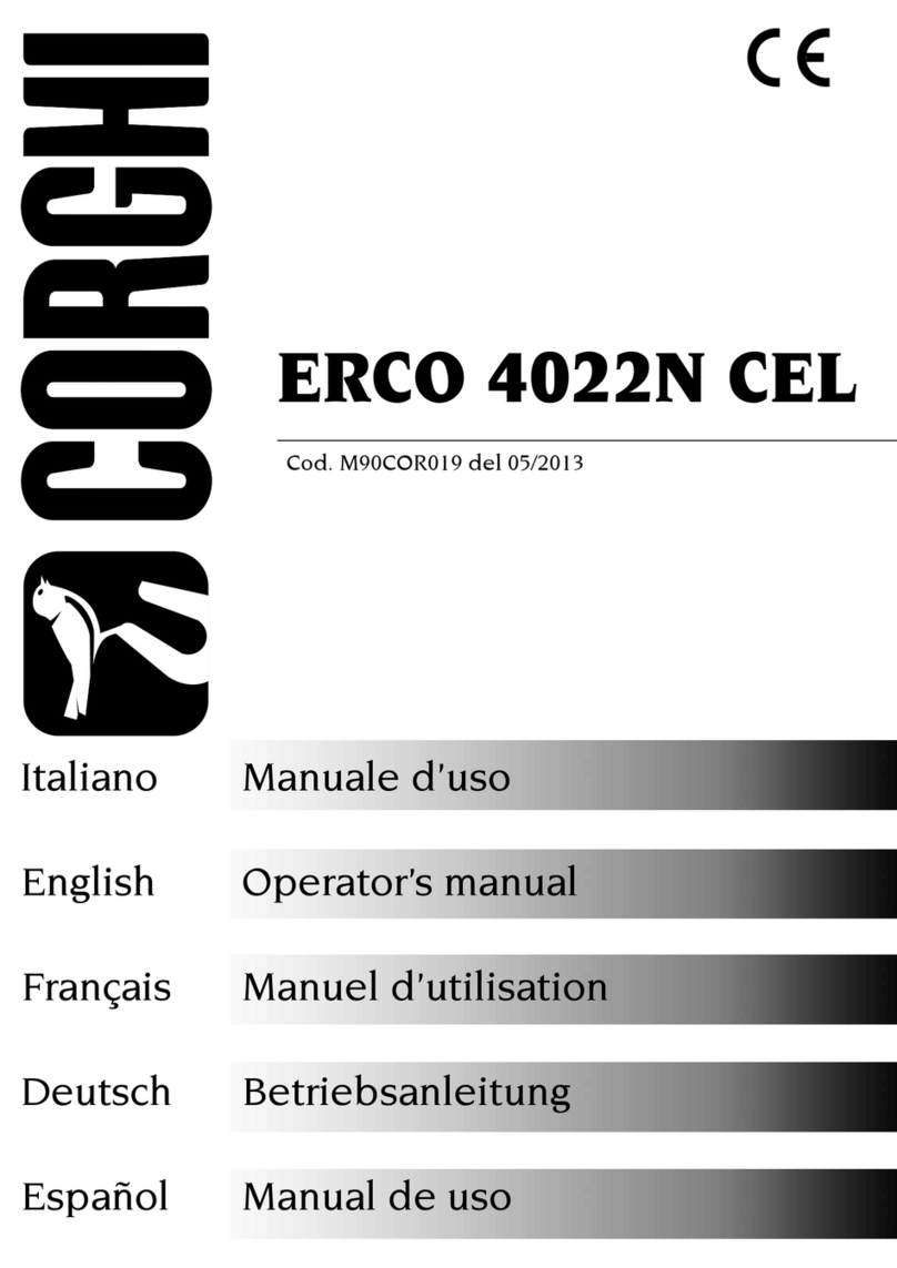 Corghi ERCO 4022N CEL Operator's manual