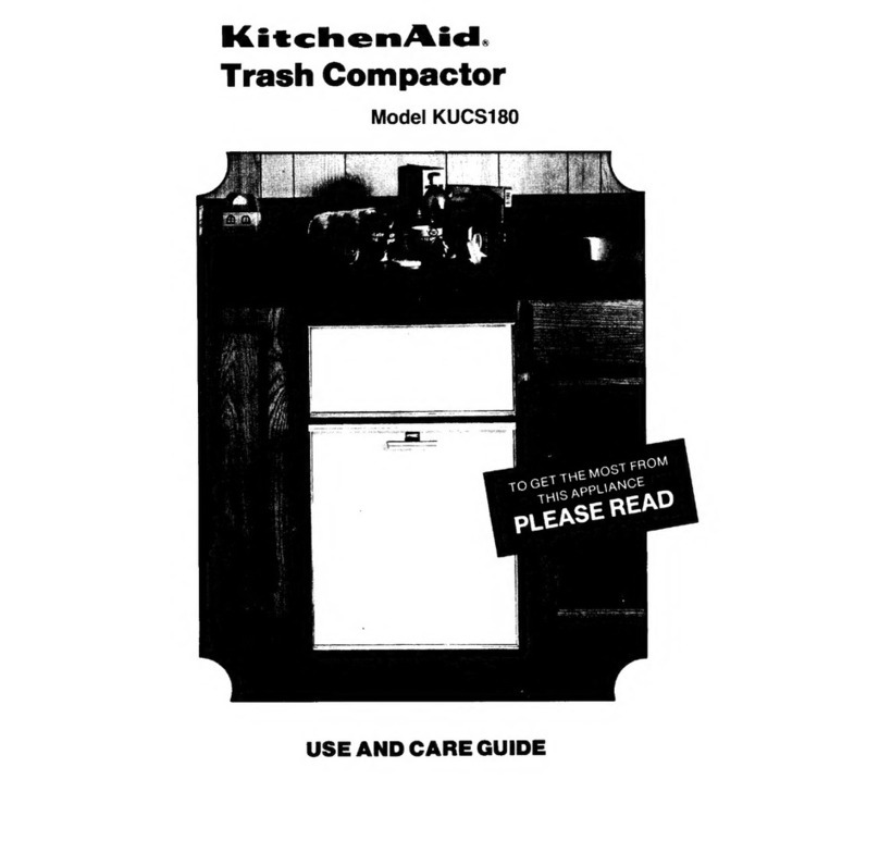 KitchenAid KUCS180 User manual